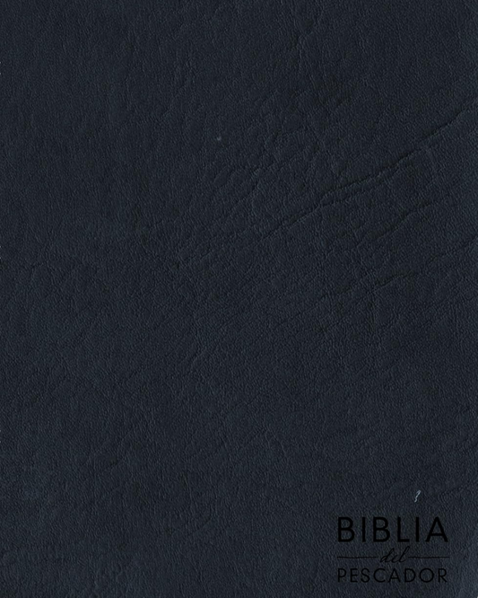 Biblia del Pescador RVR1960 | Letra grande, azul, símil piel