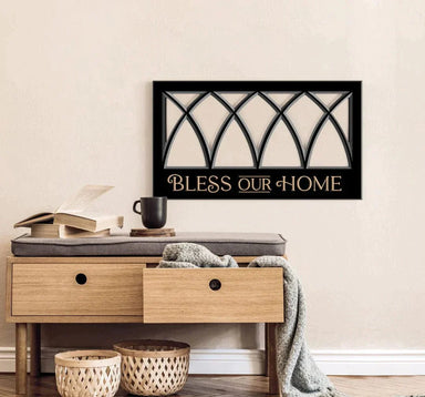BLESS OUR HOME WINDOW ORNATE DÉCOR - Pura Vida Books