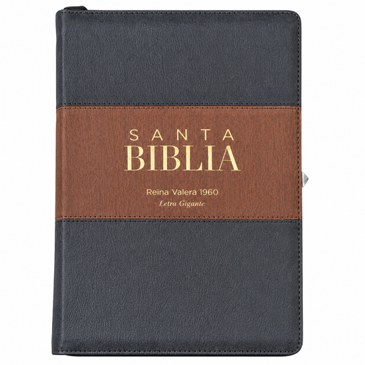 Biblia RVR60 | Índice y Cierre, Gris y Café Oscuro
