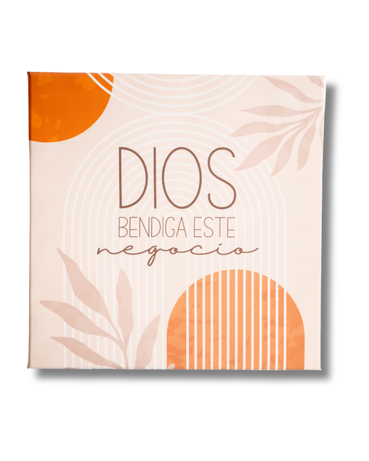 Cuadro canva | Dios bendiga este negocio