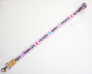 Lanyard Palabras de Fe | Violeta