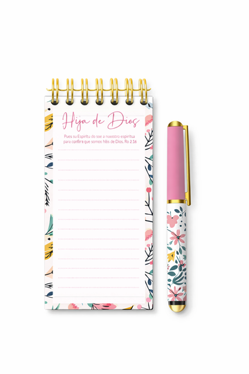 Notepad y Boligrafo | Hija de Dios