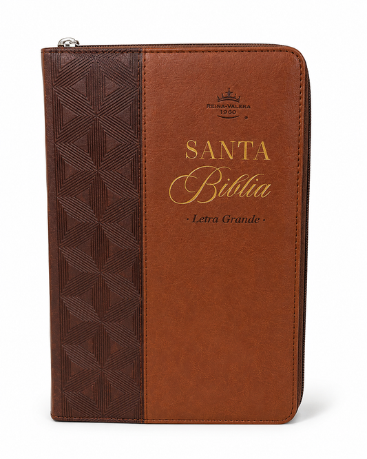 Biblia Ideal  RVR60 | Marrón con Cierre