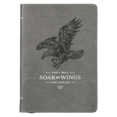 Wings Like Eagles Steel Gray Faux Leather - Pura Vida Books