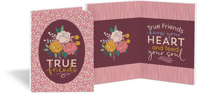True friends - Mini wooden keepsake card - Pura Vida Books