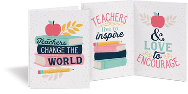 Teachers change the world - Mini wooden keepsake card - Pura Vida Books
