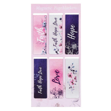Faith Hope Love Magnetic Bookmark Set - Pura Vida Books