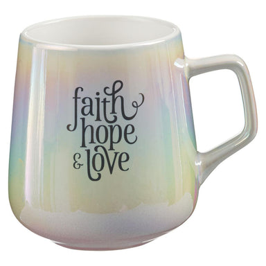 Ceramic Mug - Faith Hope and Love - Pura Vida Books