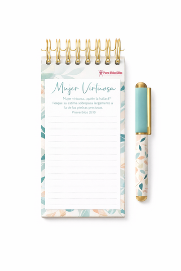 Notepad y Boligrafo | Mujer Virtuosa