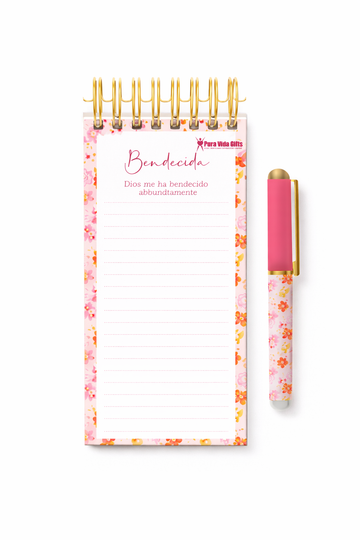 Notepad y Boligrafo | Bendecida