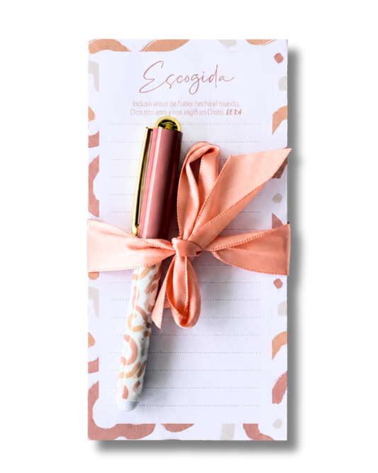 Notepad con Bolígrafo | Escogida