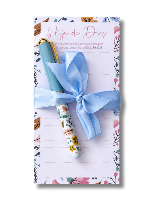 Notepad con Bolígrafo | Hija de Dios