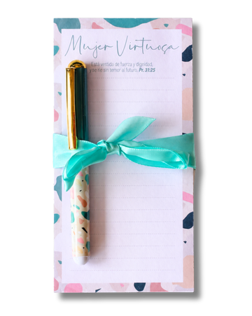 Notepad con Bolígrafo | Mujer Virtuosa
