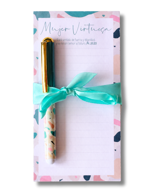Notepad con Bolígrafo | Mujer Virtuosa