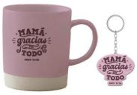 Set Mamá Gracias | Taza 14 oz y Llavero