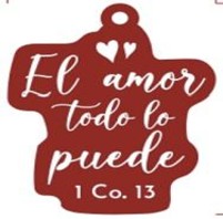 Llavero de Caucho | El Amor todo lo puede
