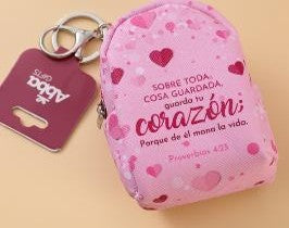 Llavero Mochila Monedero | Sobre Toda Cosa Guardada, Guarda Tu Corazón