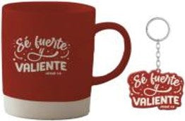 Set Sé Fuerte y Valiente | Taza 14 oz y Llavero
