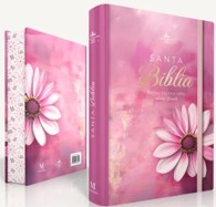 Biblia RVR1960 | Tapa Dura Flor Rosa