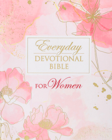 Pink Blossoms Hardcover Bible (NLT) | Everyday Devotional Bible for Women