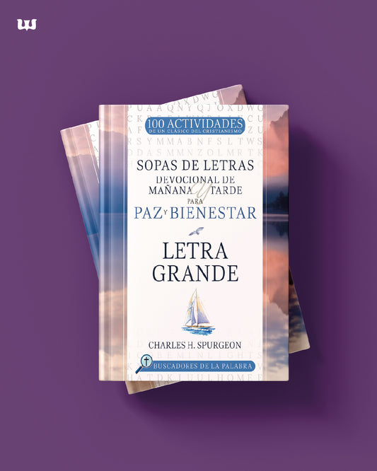 Sopas de letras Devocional de Mañana y Tarde para Paz y Bienestar: Letra grande | Charles H Spurgeon