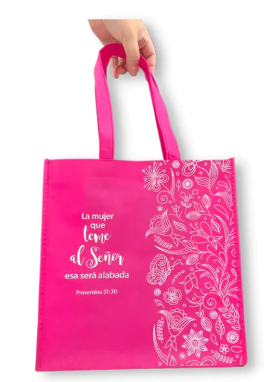 La Mujer Que Teme Al Señor - Bolsa Tote Bag - Fucsia