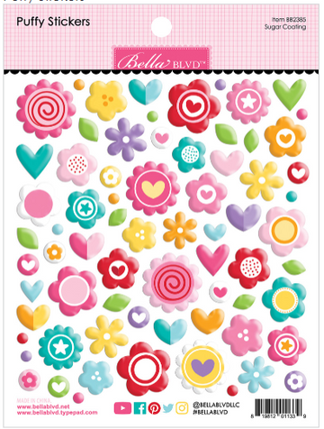 Puffy Stickers  Sugar Coating (Capa de azúcar)