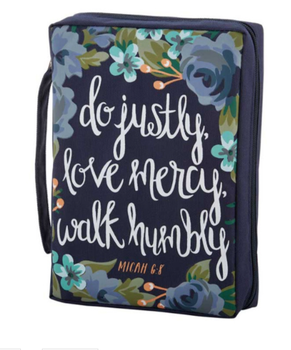 Bible Cover - Justly, Mercy, Humbly (Con justicia, con misericordia, con humildad)