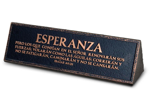 Placa Esperanza Isaías 40:31