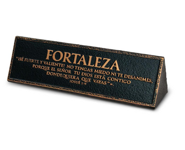 Plaque Fortaleza Josue 1:9