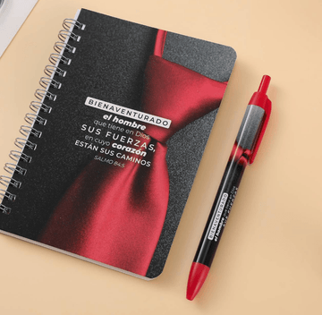 Set de libreta y bolígrtafo - Corbata