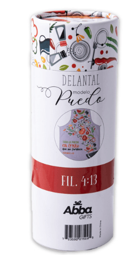 Delantal Modelo Puedo: Todo lo puedo en Cristo - Filipenses 4:13