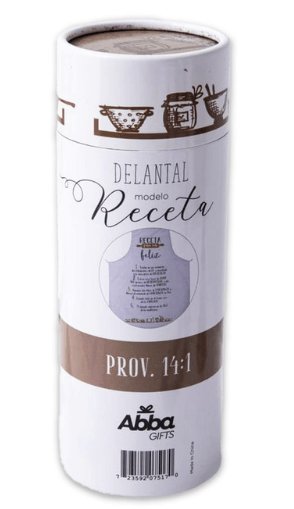 Delantal Modelo Receta: Receta para ser feliz - Proverbios 14:1