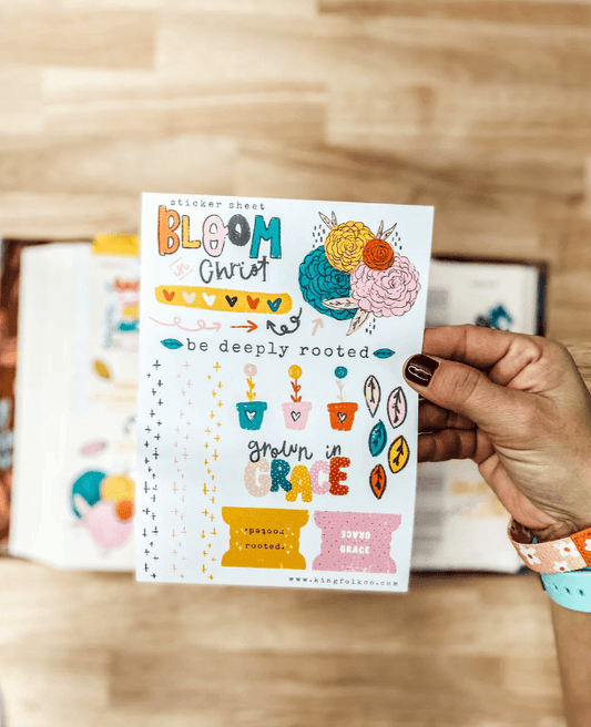 Bloom in Christ Sticker Sheet