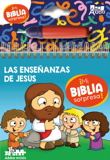 Las Enseñanzas de Jesús Colección Mi Biblia Sorpresa Pinta con Agua.