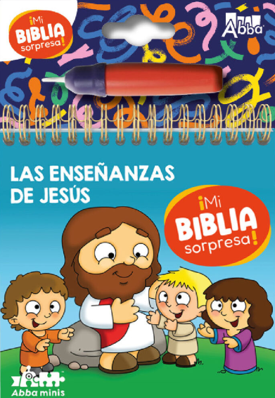 Las Enseñanzas de Jesús Colección Mi Biblia Sorpresa Pinta con Agua.