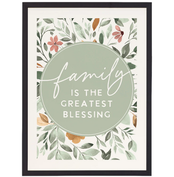 Family Blessing Floral -Bendición Familiar Floral