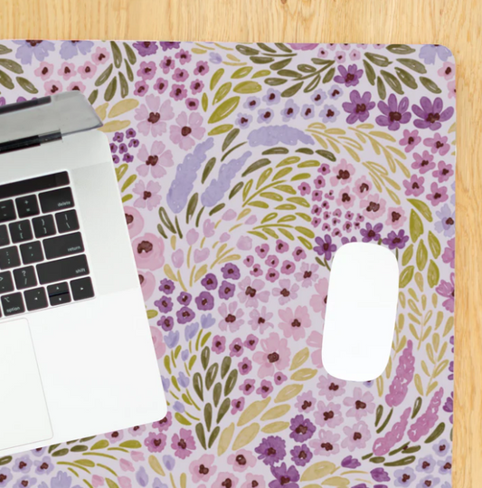 Desk Pad lilac floral