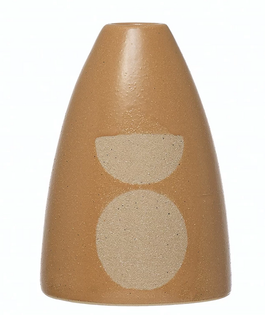 Stoneware Soporte cónico con diseño circular