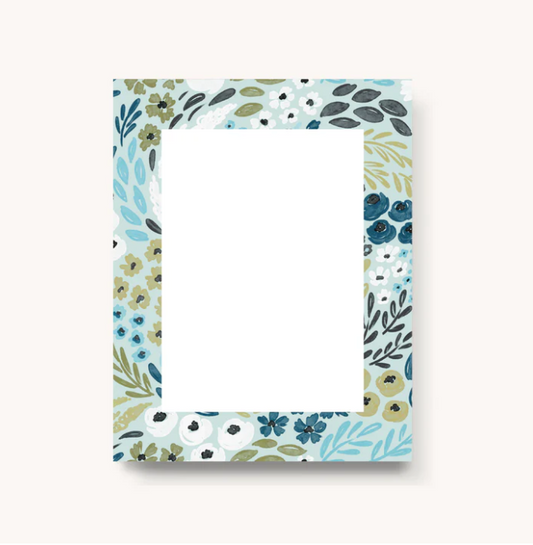 Blank Notepad Waterfall Floral