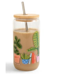 Potted Plants Glass can