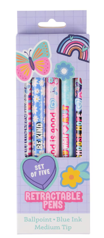 Shine for Jesus Blue Ink Ballpoint Pen Set