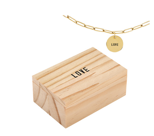 Link Necklace -  Love | Collar de eslabones - Amor