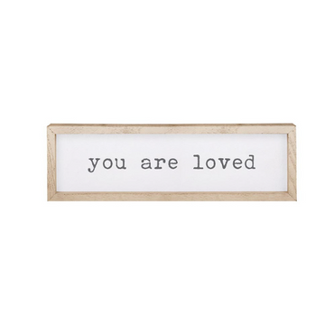 Face to Face Wood Sign - You are loved| Eres amado(o)