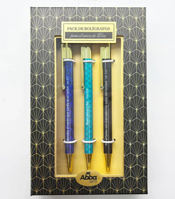 Pack 3 bolígrafos de lujo | Siervo de Dios