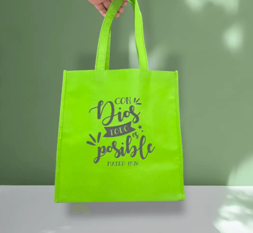 Con Dios Todo Es Posible - Bolsa Tote Bag - Verde