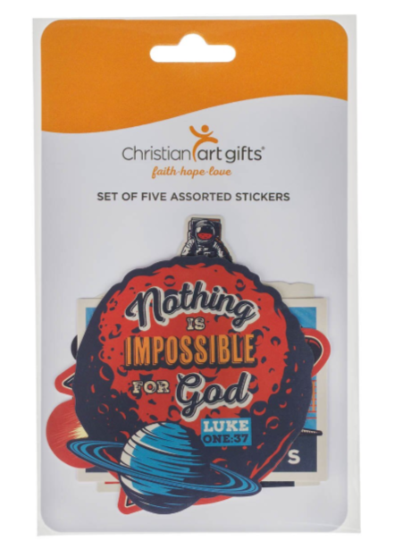 Set de pegatinas "Sé valiente" - Josué 1:9 | Be Brave