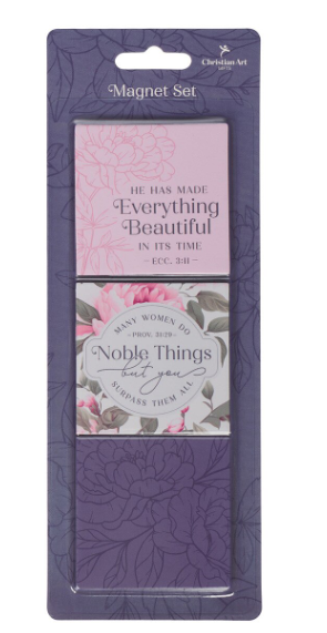 Juego de magnetos Noble Things Proverbs 31:29 | Las cosas nobles Proverbios 31:29
