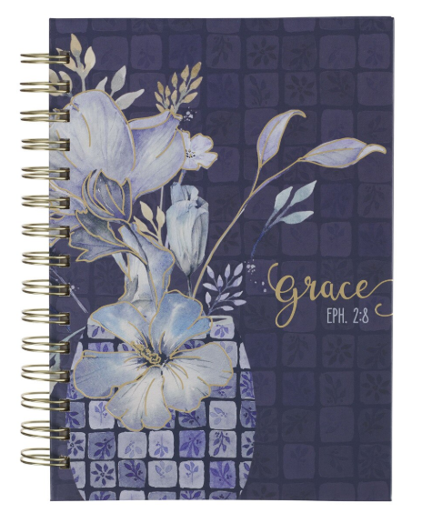 Diario espiral Grace Blue Floral | Grace Blue Floral