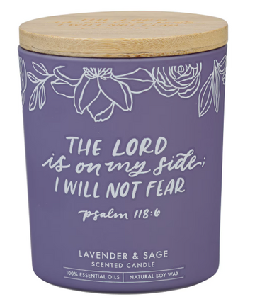 Vela de olor I Will Not Fear Psalm 118:6 | No temeré Salmo 118:6
